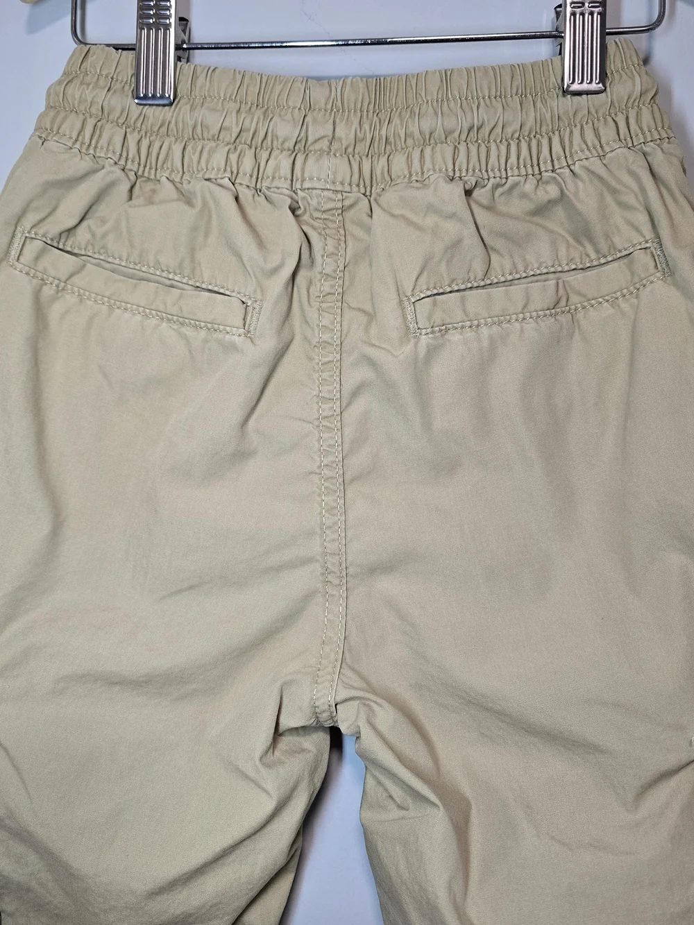 GAP Kid's Cargo Lined Pants in Khaki Tan Pull On, Drawstring, Warm